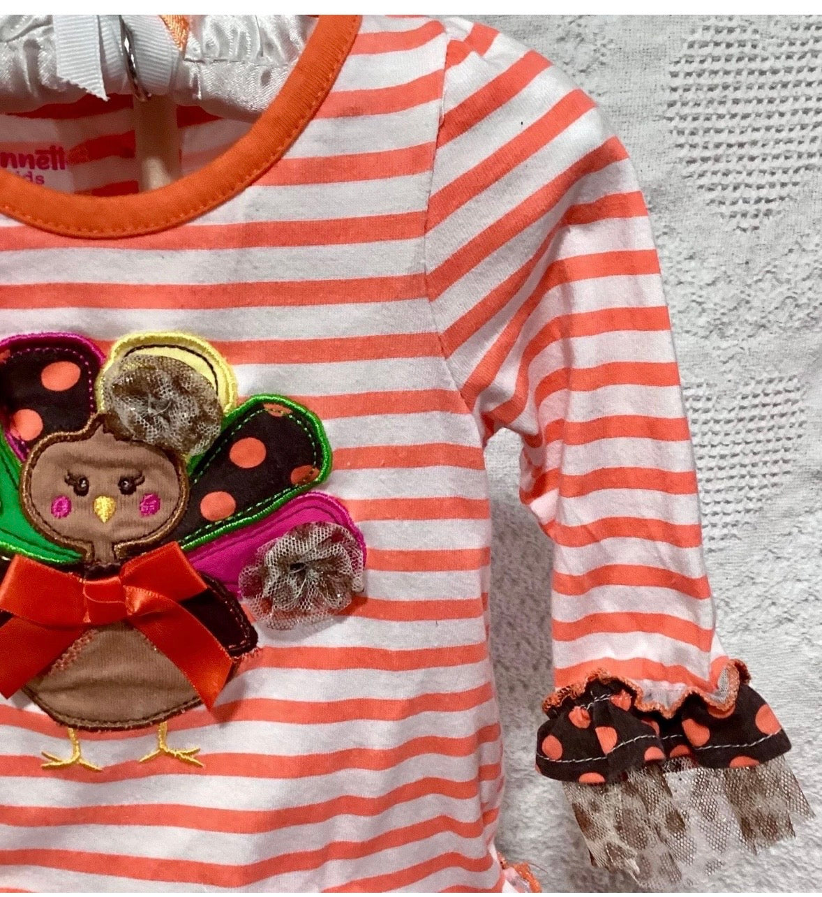 Thanksgiving Baby Shower Dress Centerpiece | Fall Girl Keepsake Outfit