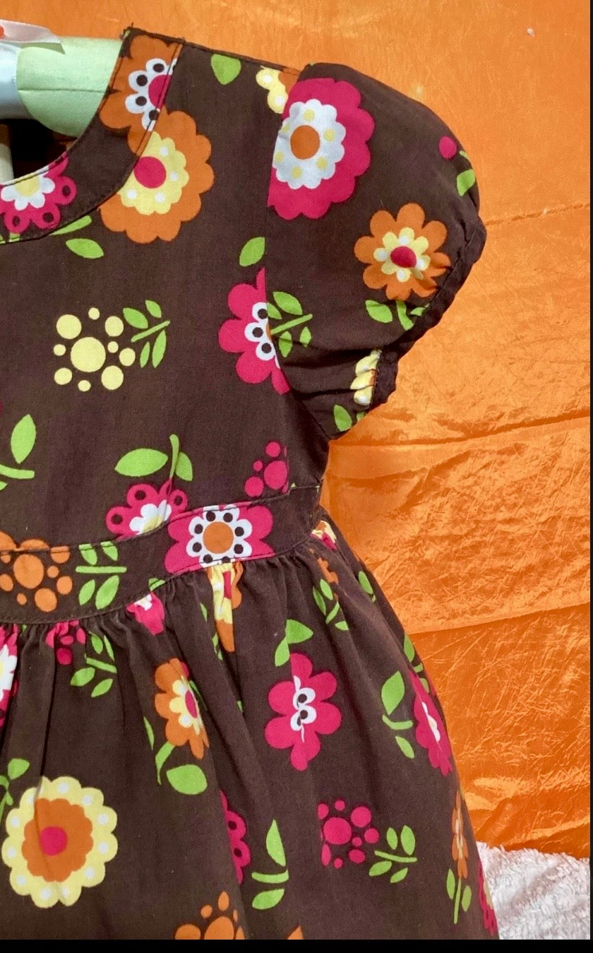 Retro Floral Baby Shower Dress Centerpiece | Wearable Keepsake Outfit
