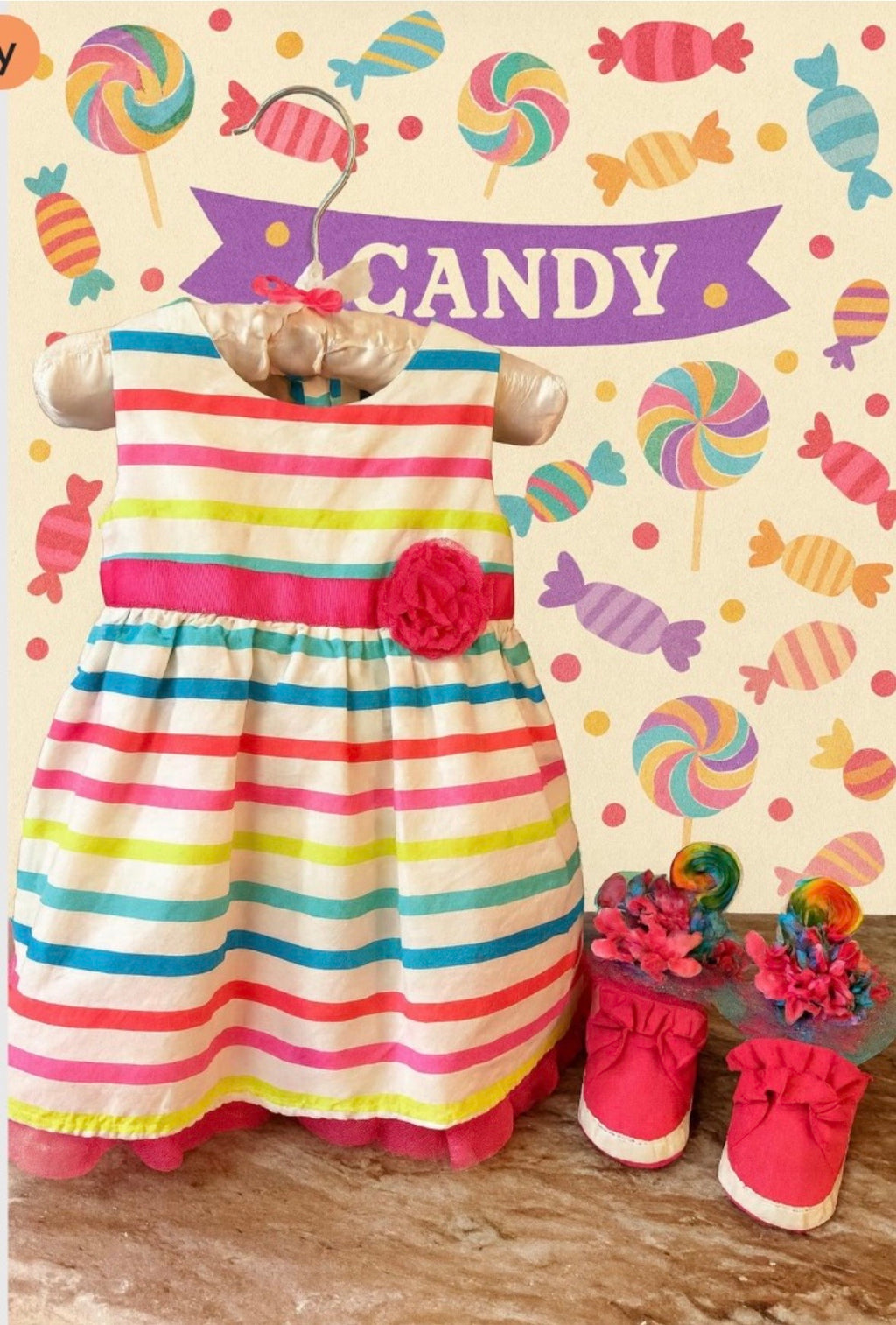 Pink Baby Shower Dress Centerpiece | Sugar & Spice Girl Keepsake Outfit