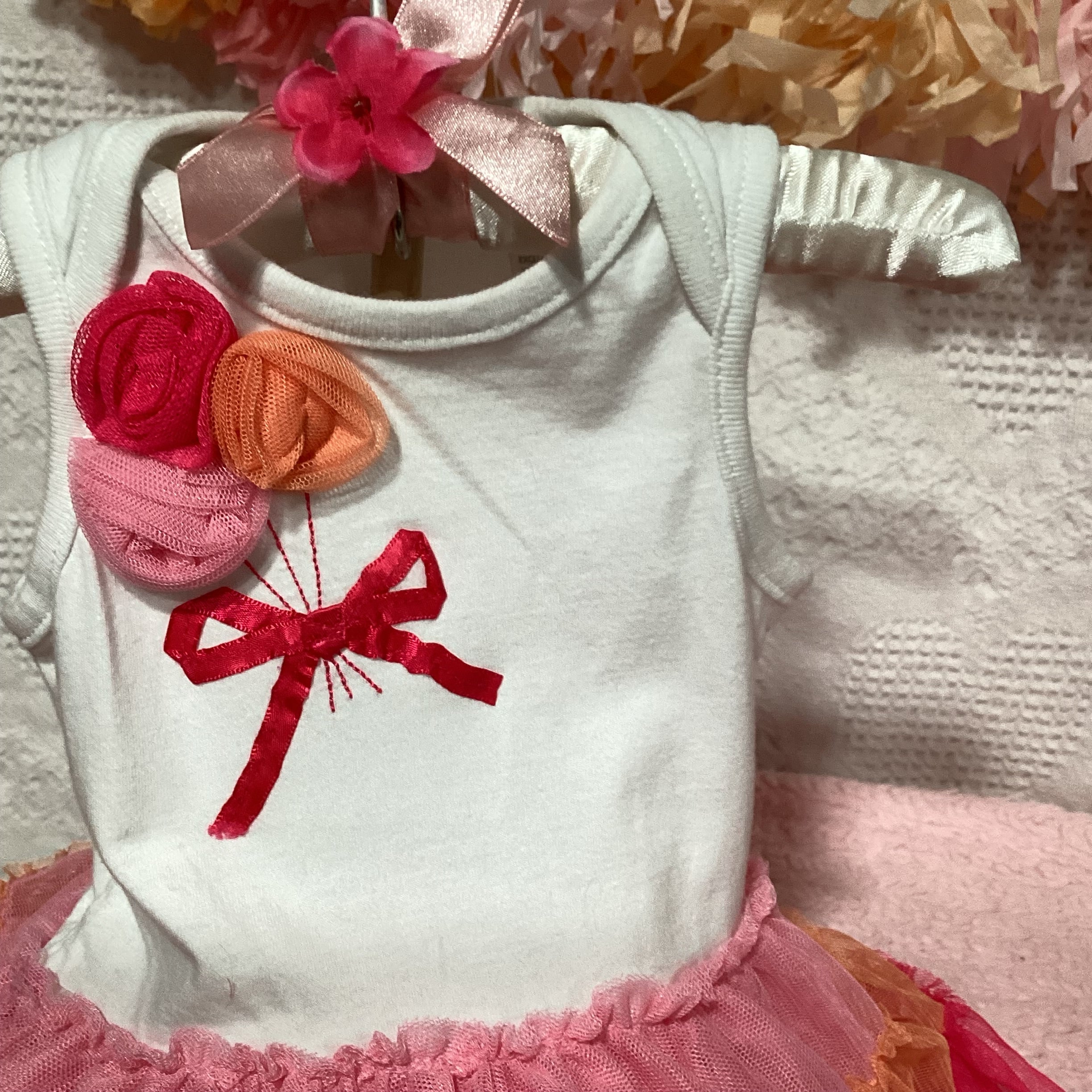 Tutu Dress Baby Shower Centerpiece | Girl Celebration Keepsake Outfit