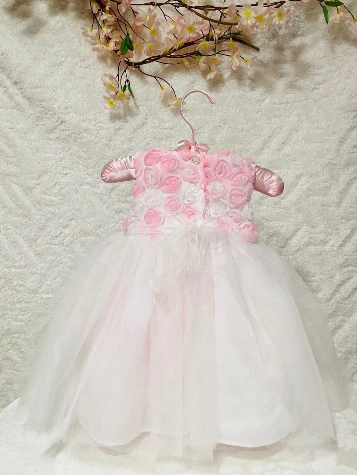 Floral Tutu Baby Shower Dress Centerpiece | Handcrafted Keepsake Outfit and Shoes