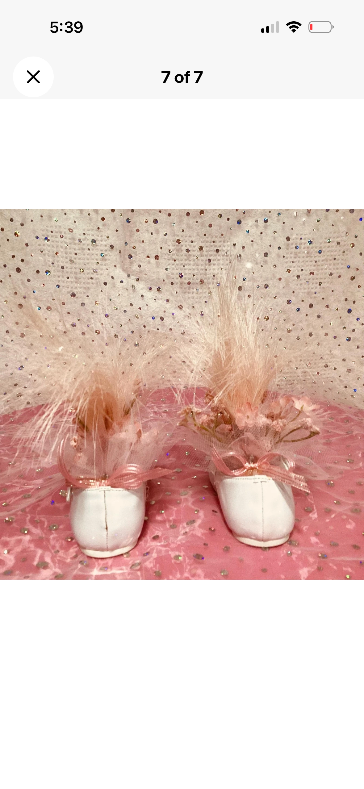 Blush Pink Rosette Tulle Baby Shower Centerpiece | Rhinestone Keepsake