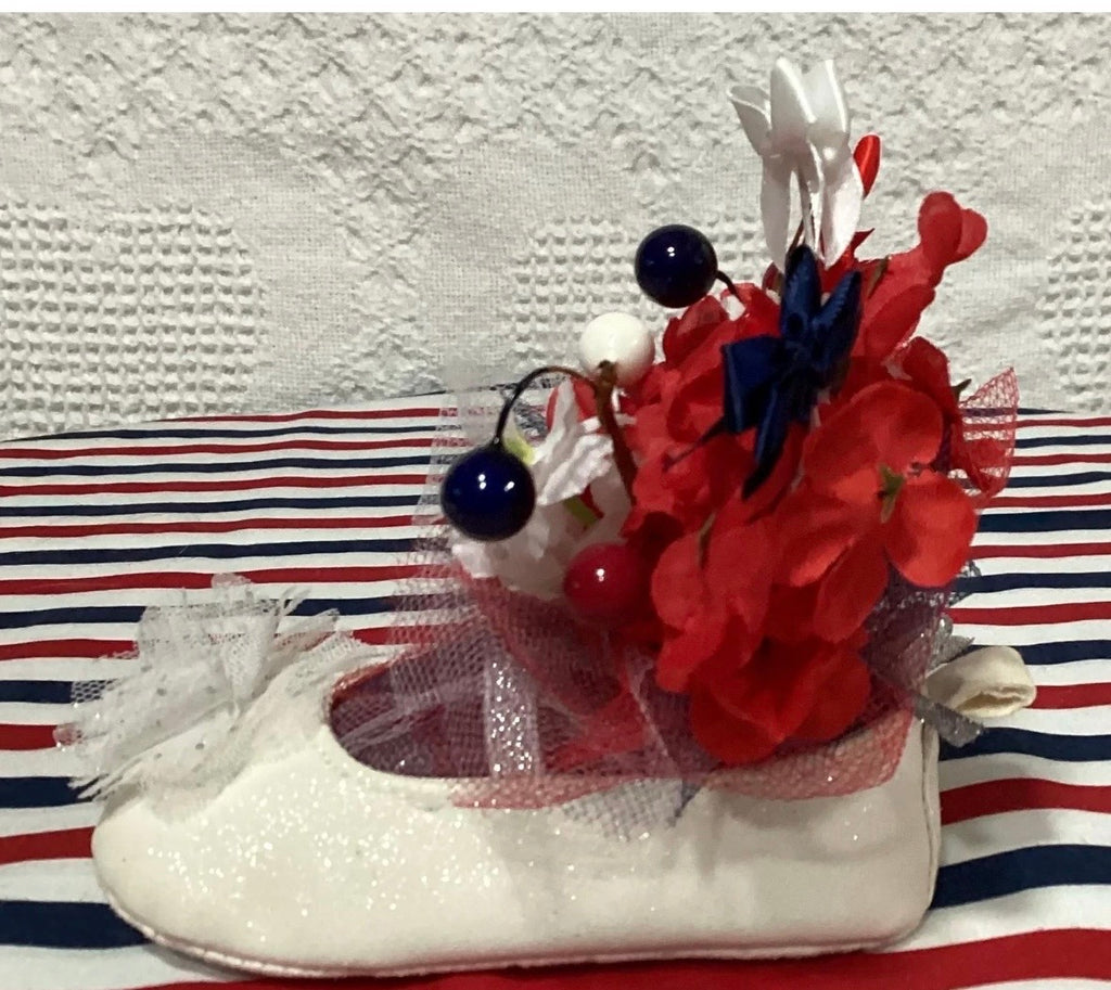 Patriotic Baby Shower Dress Centerpiece | 4th of July Girl Keepsake Outfit