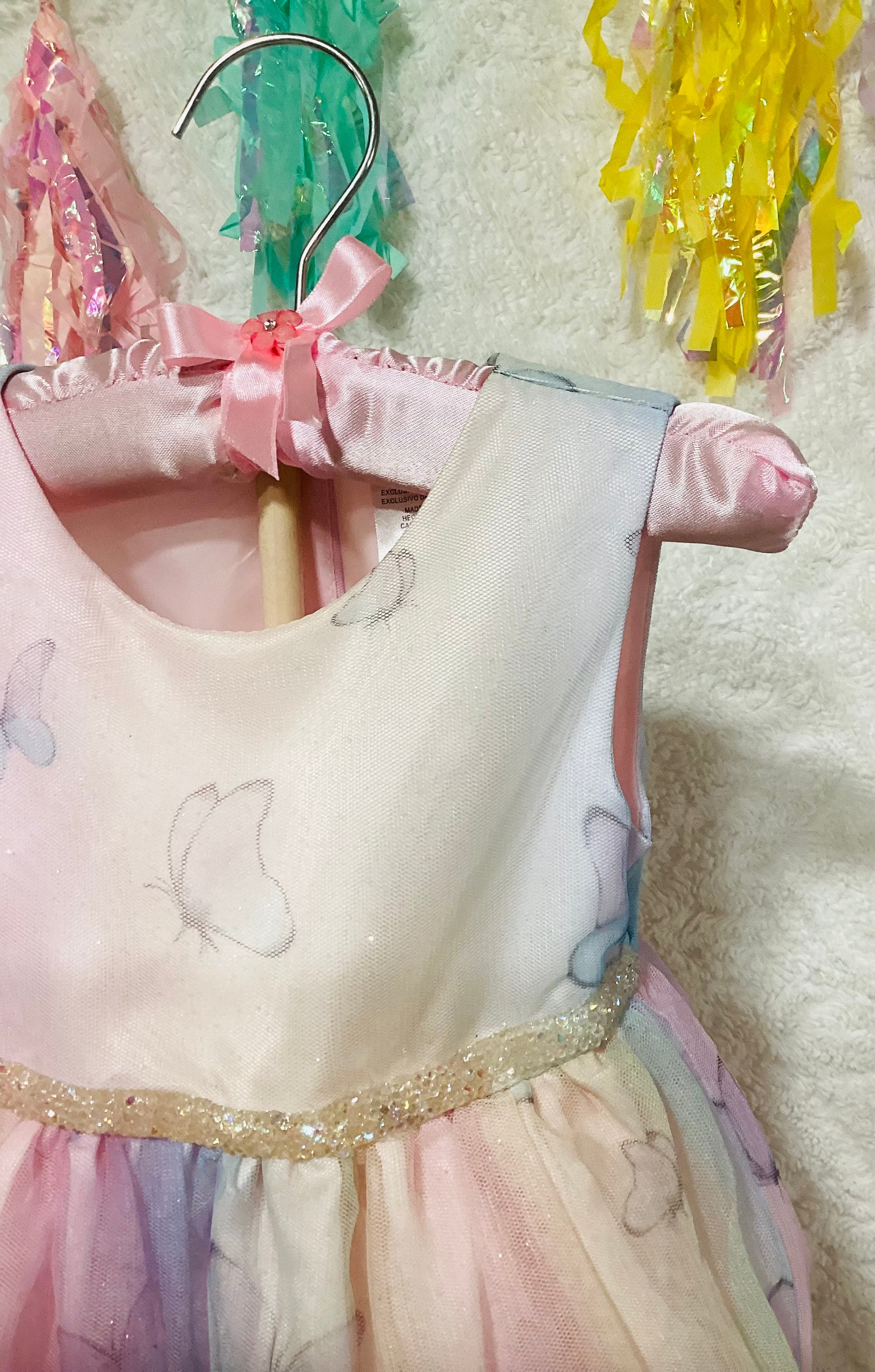 Butterfly Baby Shower Dress Centerpiece | Girl Birthday Keepsake Outfit