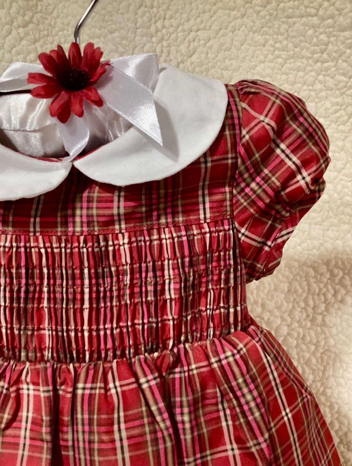Unique Baby Girl Birthday Dress Centerpiece | Handcrafted Keepsake Shoes