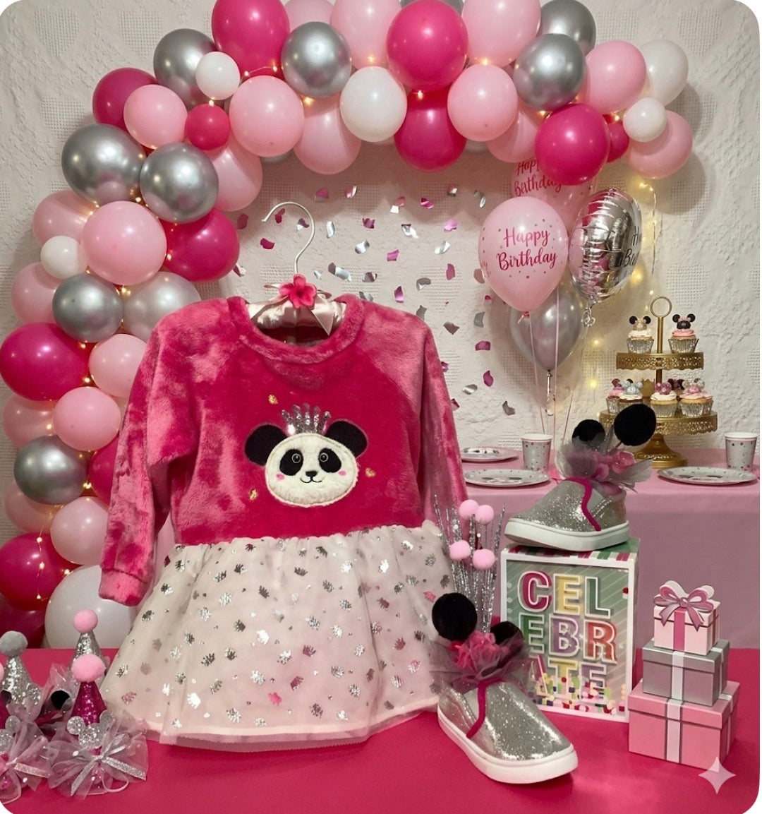 Panda Baby Shower Dress Centerpiece | Sparkle Keepsake Outfit & Shoes