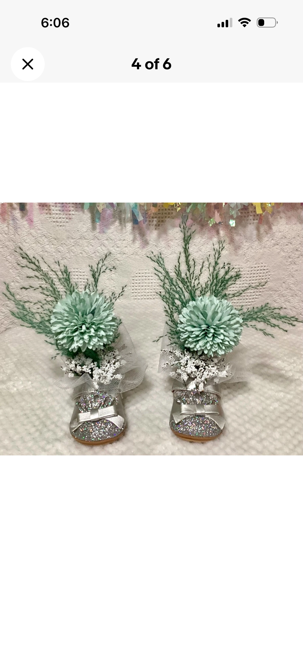 Mint Sparkle Tutu Baby Shower Centerpiece | Reusable Keepsake Outfit Set