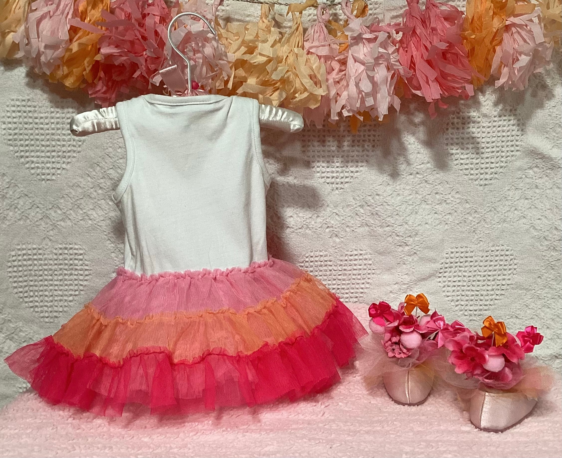 Tutu Dress Baby Shower Centerpiece | Girl Celebration Keepsake Outfit