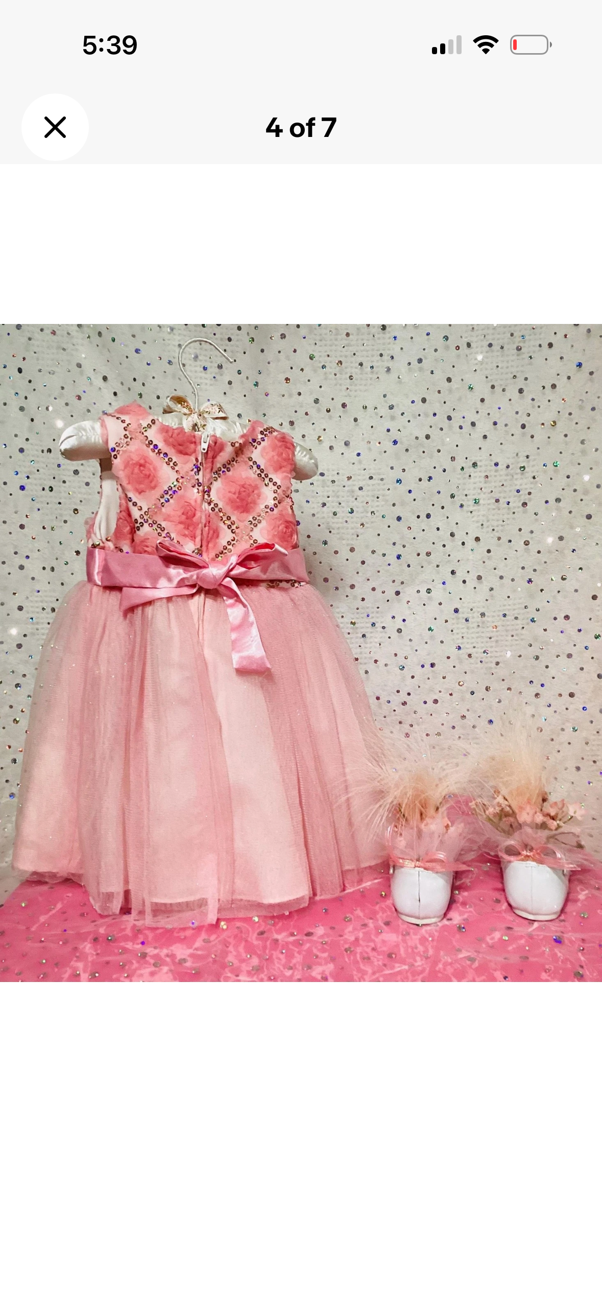 Blush Pink Rosette Tulle Baby Shower Centerpiece | Rhinestone Keepsake