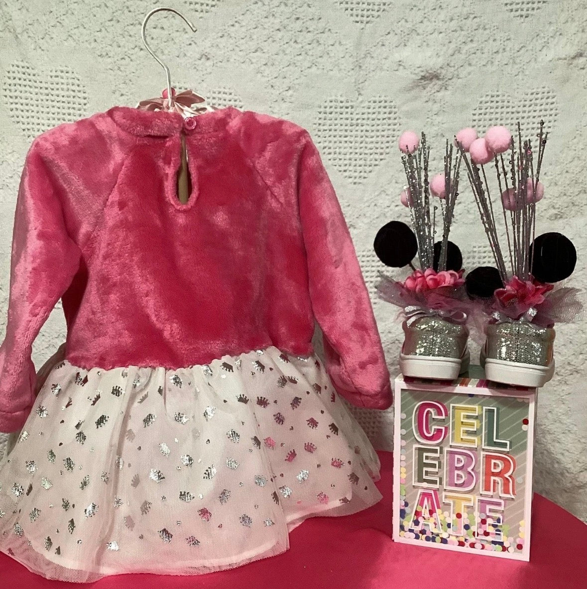 Panda Baby Shower Dress Centerpiece | Sparkle Keepsake Outfit & Shoes