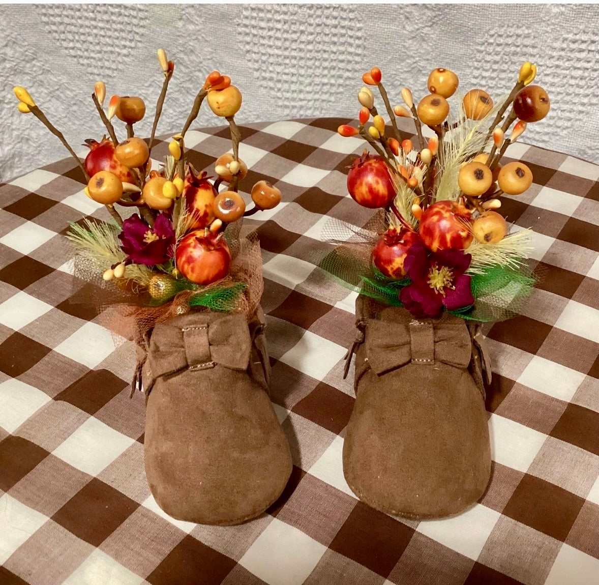 Thanksgiving Baby Shower Dress Centerpiece | Fall Girl Keepsake Outfit