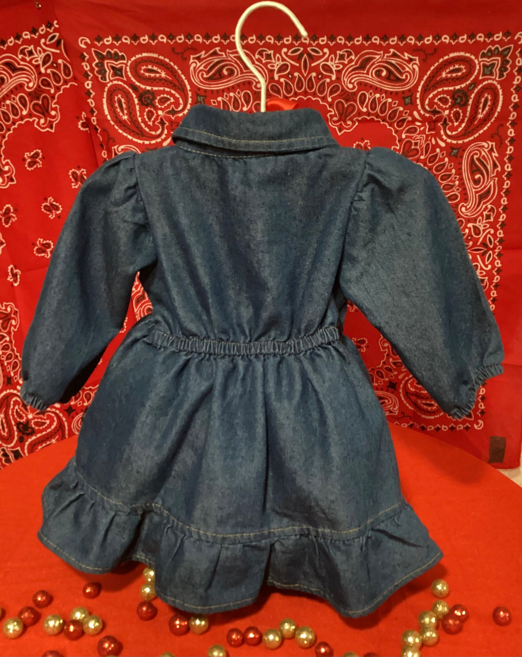 Western Baby Shower Dress Centerpiece | Cowgirl Girl Birthday Keepsake