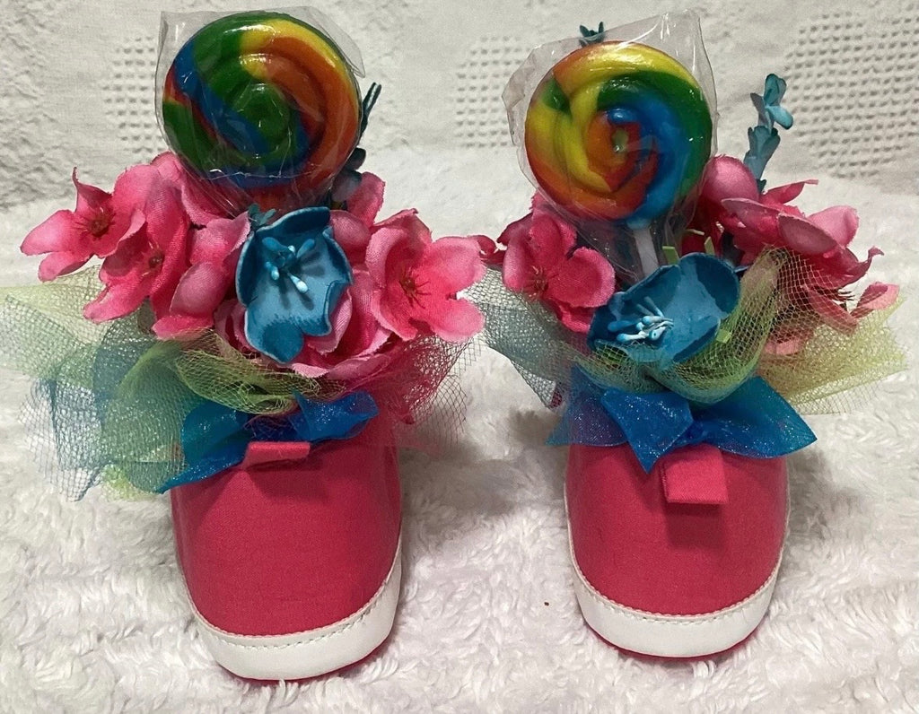 Pink Baby Shower Dress Centerpiece | Sugar & Spice Girl Keepsake Outfit