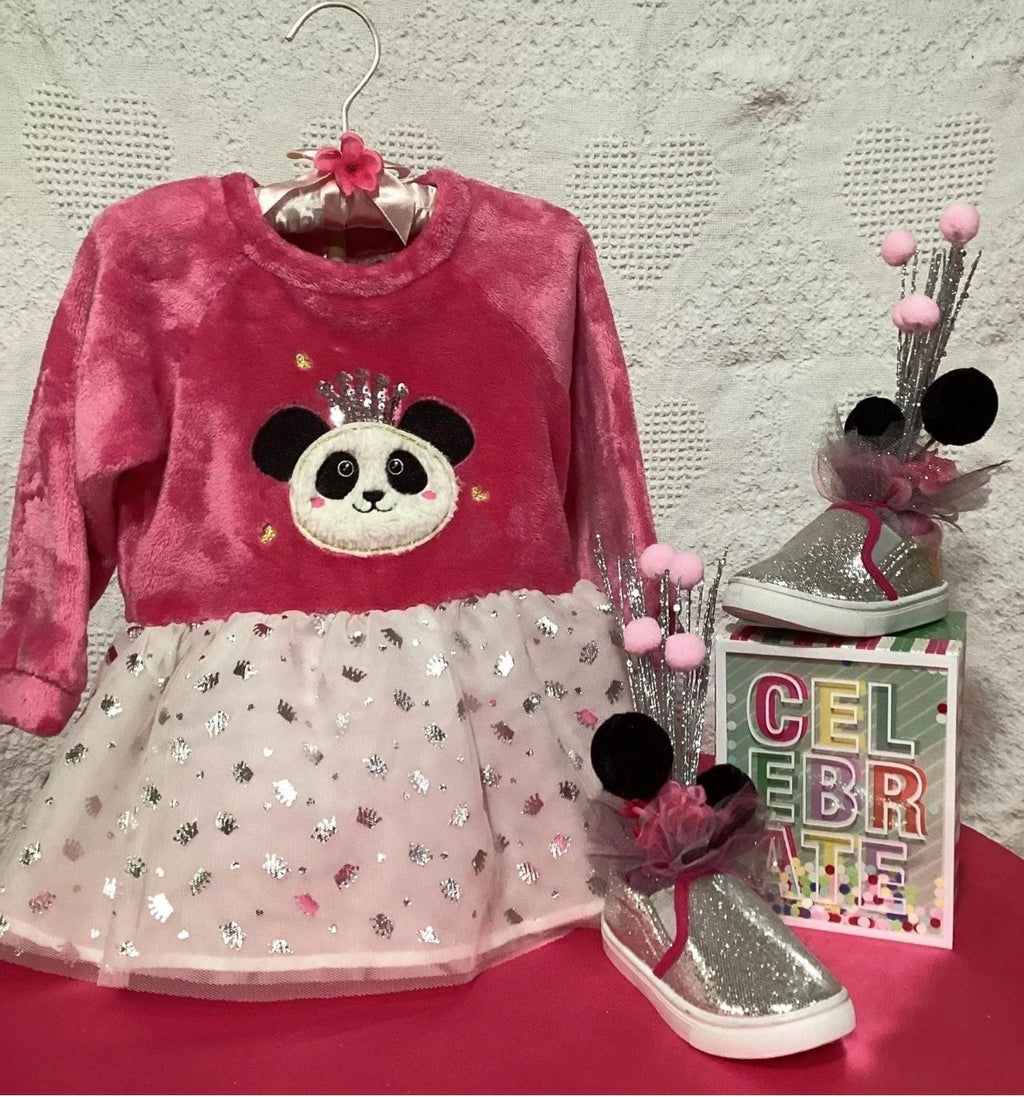 Panda Baby Shower Dress Centerpiece | Sparkle Keepsake Outfit & Shoes