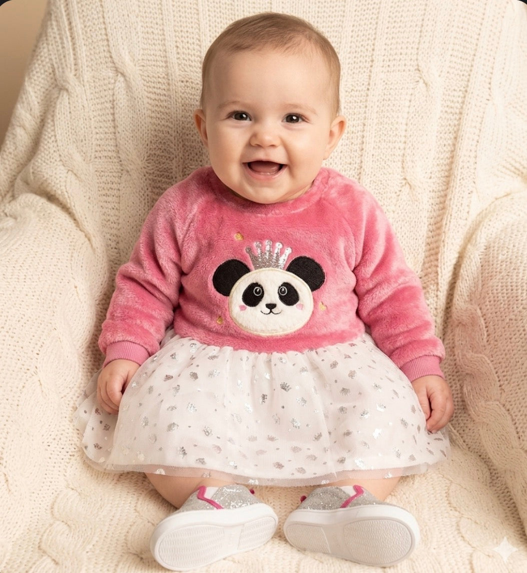 Panda Baby Shower Dress Centerpiece | Sparkle Keepsake Outfit & Shoes