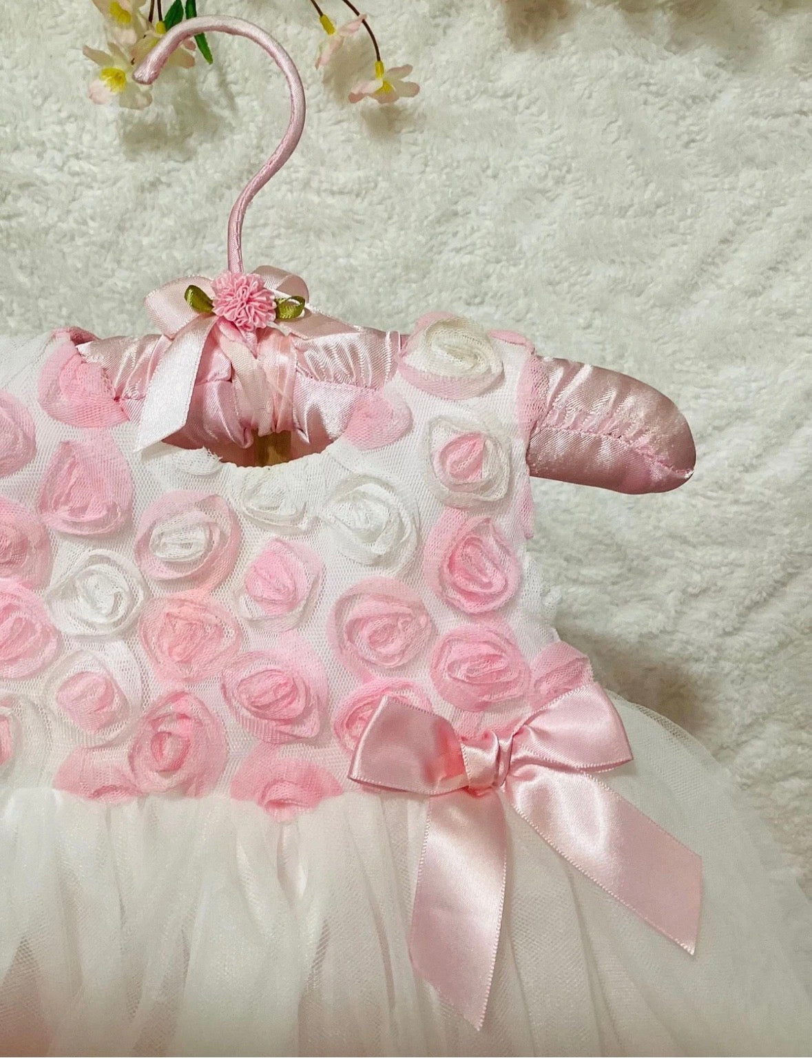 Floral Tutu Baby Shower Dress Centerpiece | Handcrafted Keepsake Outfit and Shoes