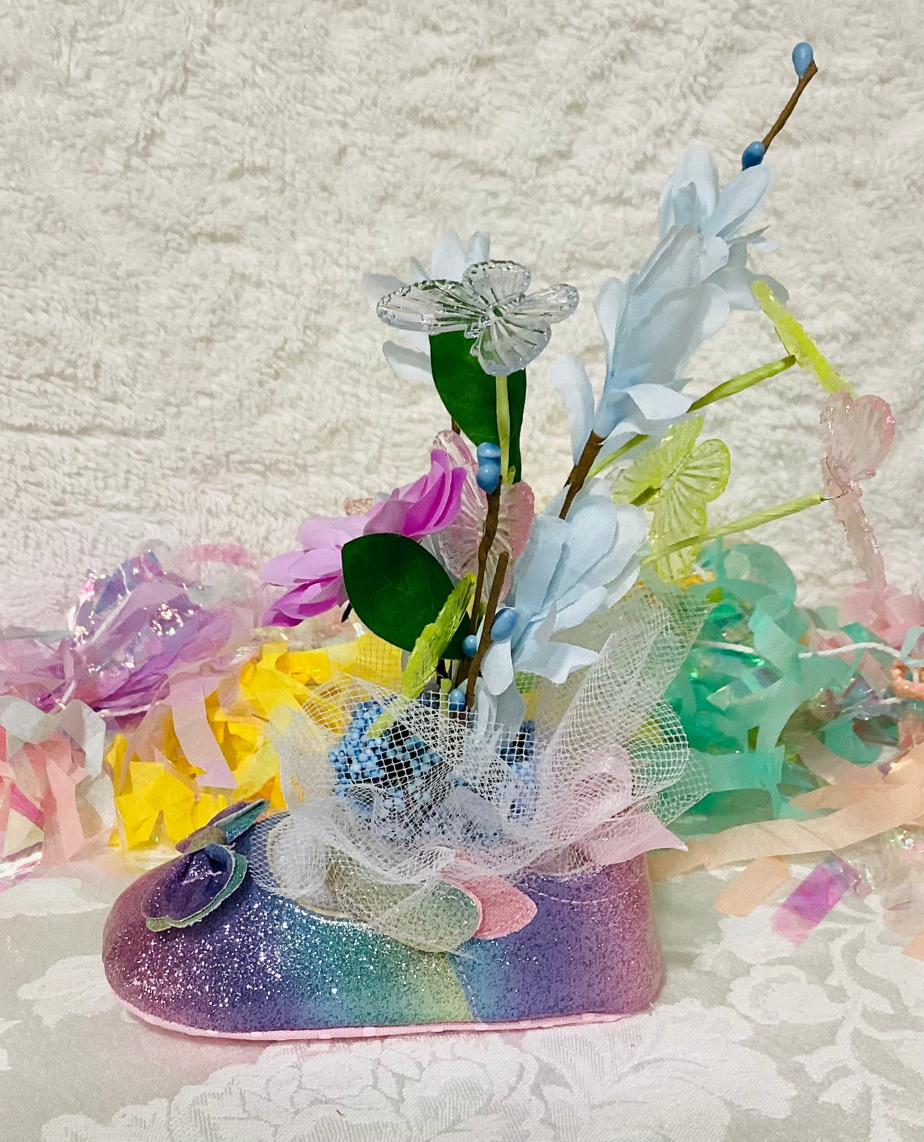 Butterfly Baby Shower Dress Centerpiece | Girl Birthday Keepsake Outfit