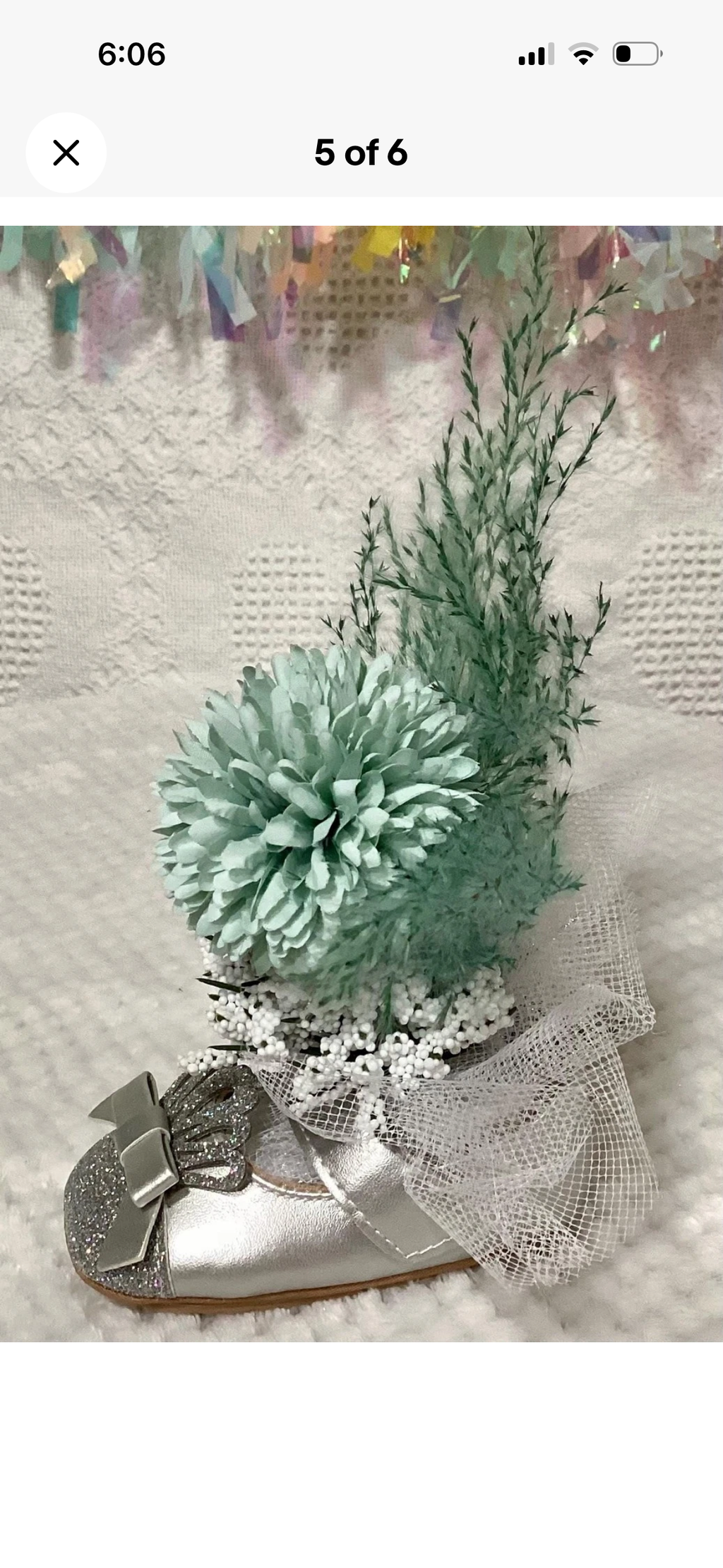 Mint Sparkle Tutu Baby Shower Centerpiece | Reusable Keepsake Outfit Set