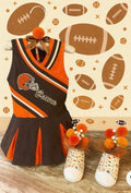 Browns Football Baby Shower Dress Centerpiece | Girl Birthday Keepsake