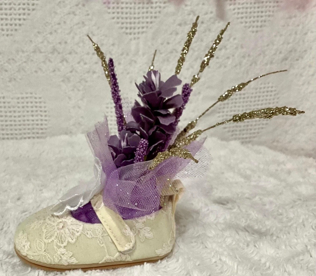Gold Glam Baby Shower Dress Centerpiece | Girl Birthday Keepsake Outfit