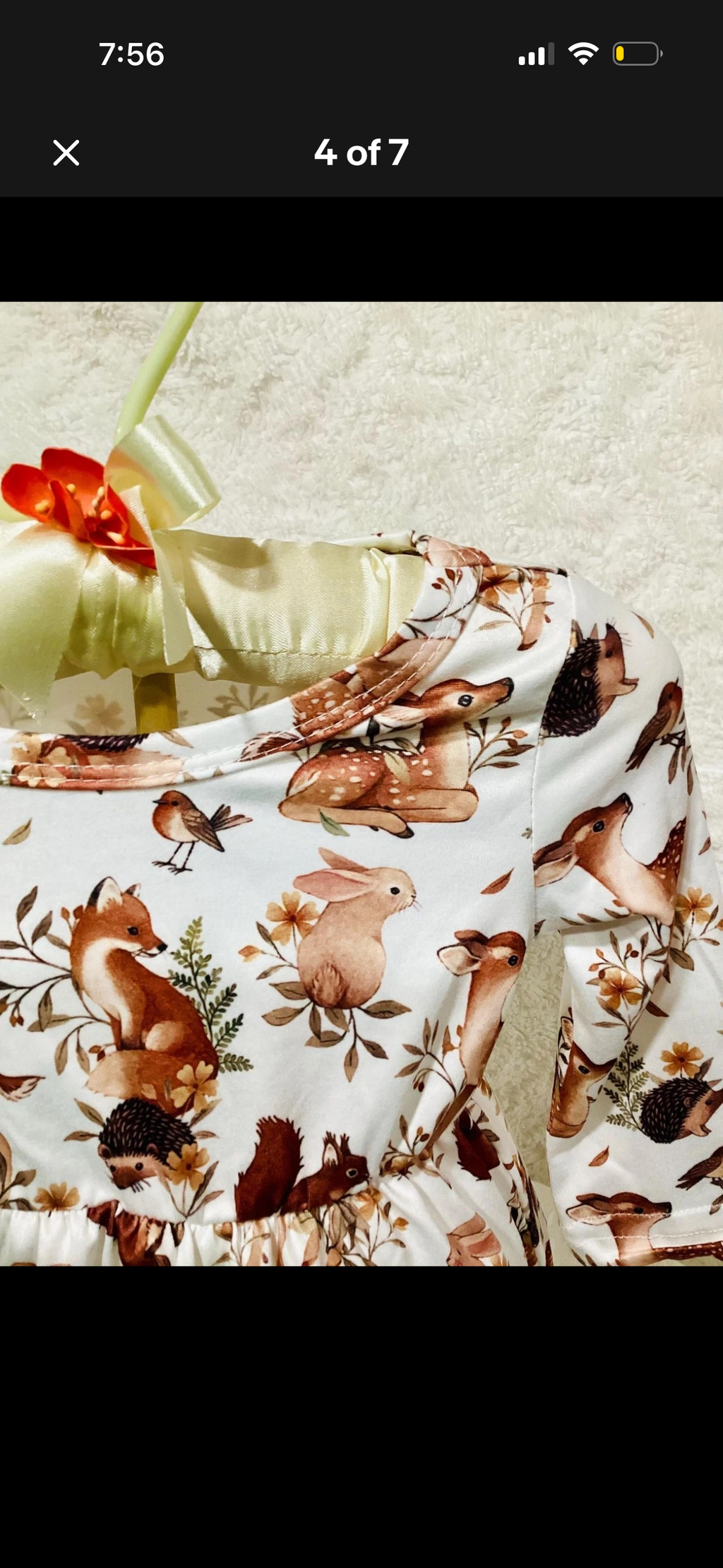 Woodland Baby Shower Dress Centerpiece | Fawn Girl Keepsake Shoe Set