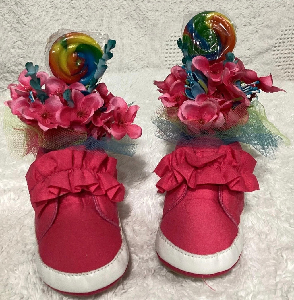 Pink Baby Shower Dress Centerpiece | Sugar & Spice Girl Keepsake Outfit
