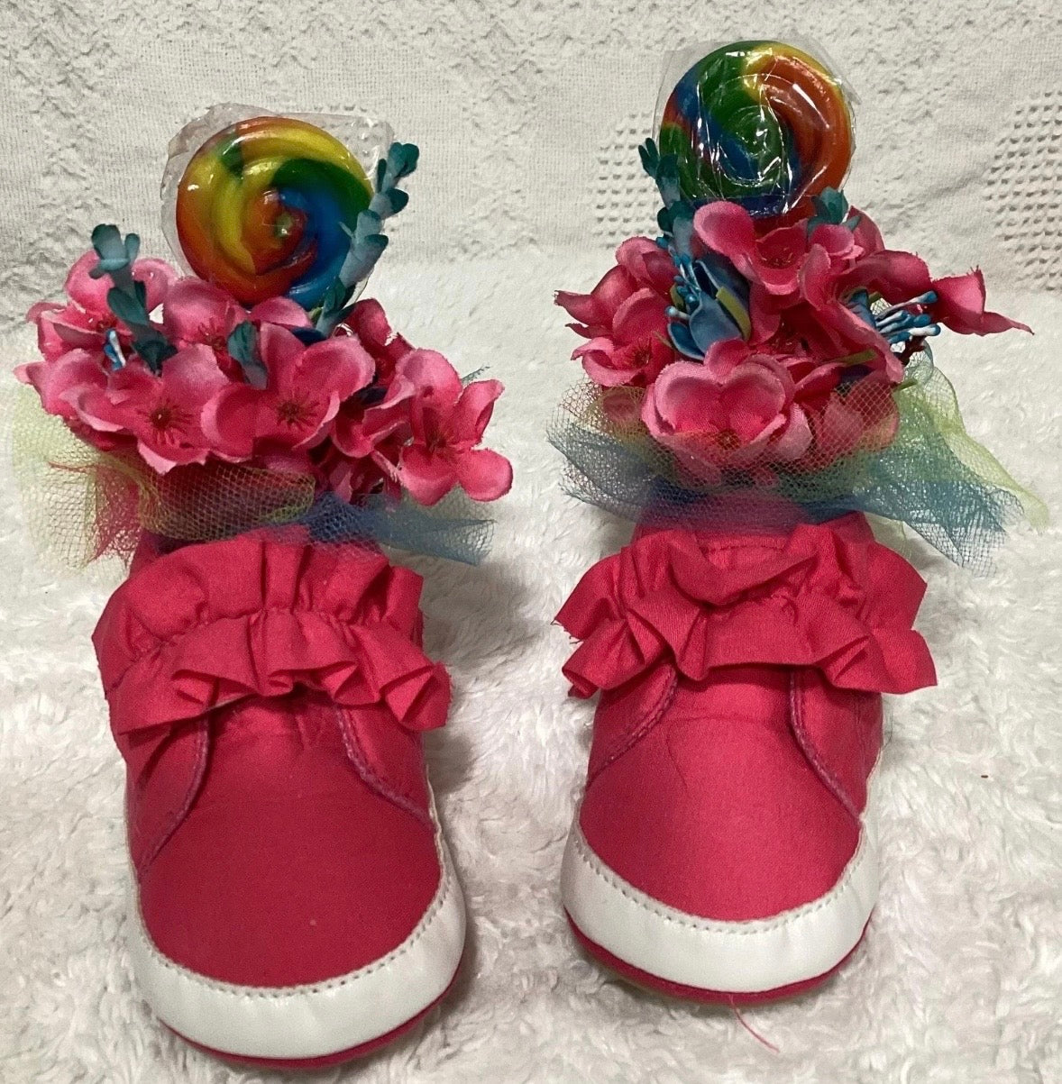 Pink Baby Shower Dress Centerpiece | Sugar & Spice Girl Keepsake Outfit