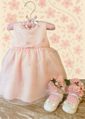Blush Organza Baby Shower Dress Centerpiece | Reusable Keepsake Outfit