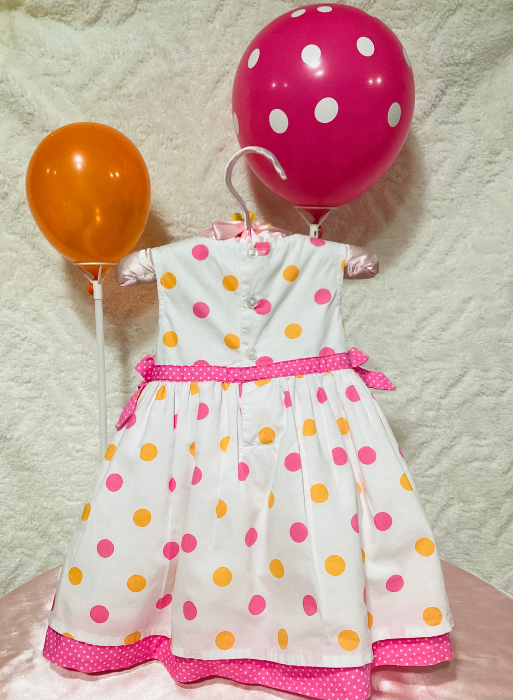 Baby Girl Dress Centerpiece & Keepsake Outfit | Little Girl Celebration