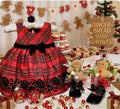 Gingerbread Christmas Baby Shower Dress Centerpiece | Plaid Keepsake Set