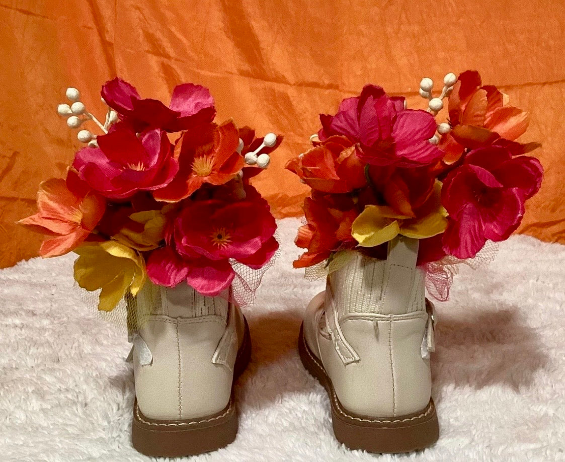 Retro Floral Baby Shower Dress Centerpiece | Wearable Keepsake Outfit