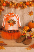 Thanksgiving Baby Shower Dress Centerpiece | Fall Girl Keepsake Outfit