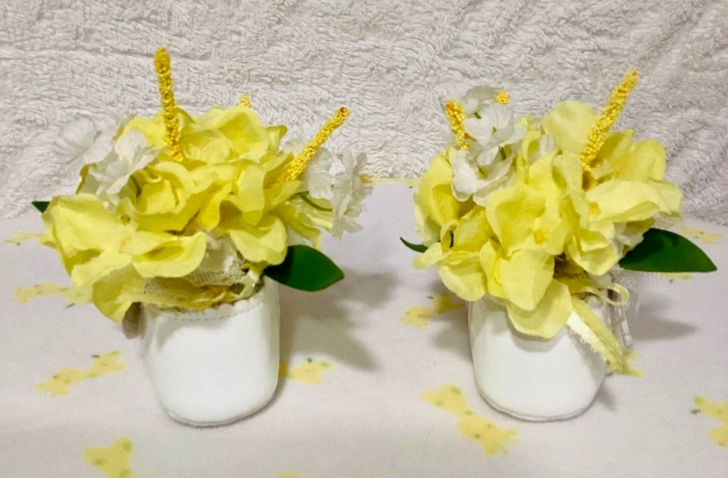 Floral Baby Shower Dress Centerpiece | 2-in-1 Keepsake Set with Stand