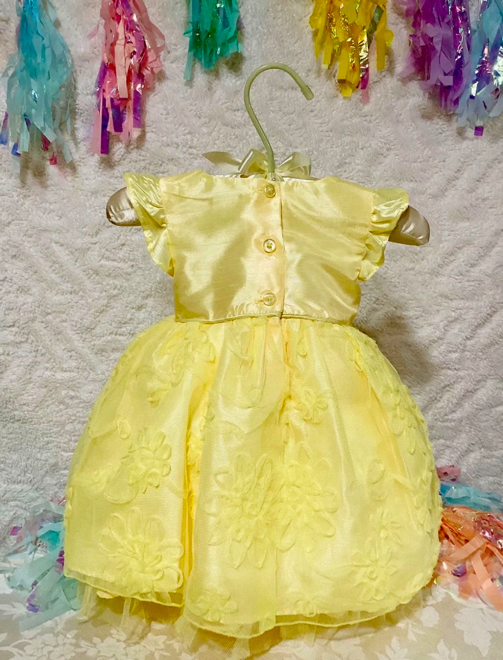 Floral Baby Shower Dress Centerpiece | 2-in-1 Keepsake Set with Stand