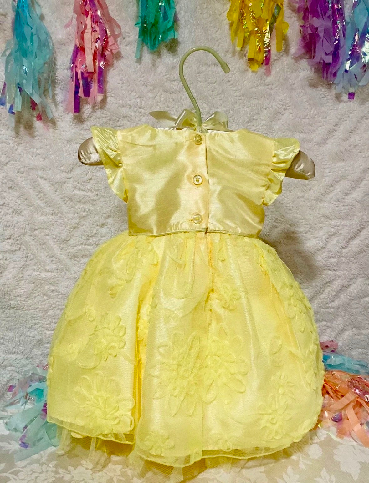 Floral Baby Shower Dress Centerpiece | 2-in-1 Keepsake Set with Stand