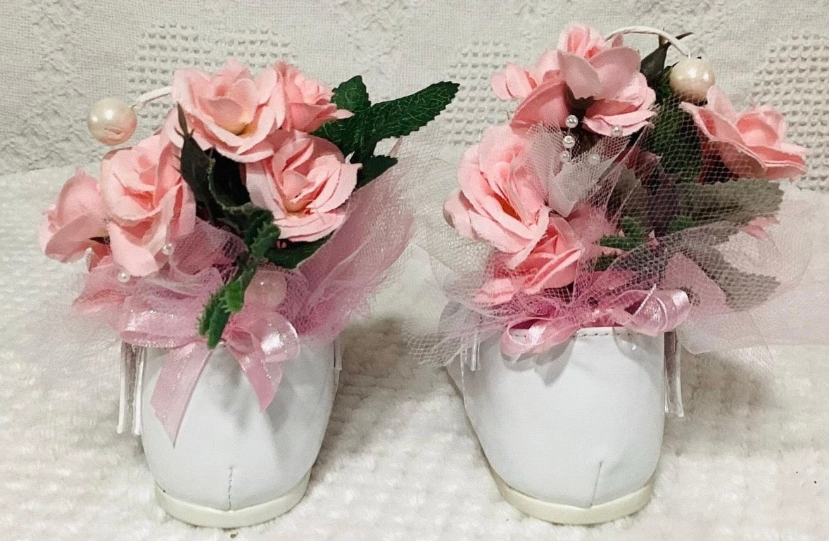 Blush Organza Baby Shower Dress Centerpiece | Reusable Keepsake Outfit