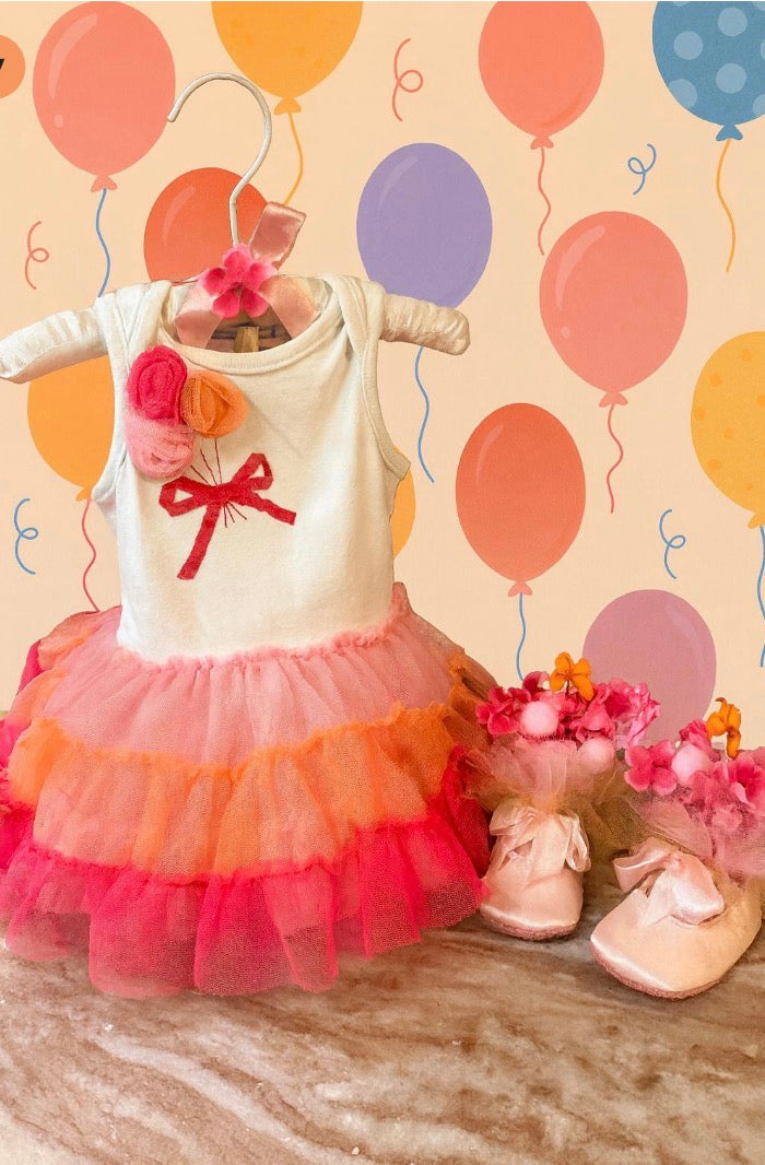 Tutu Dress Baby Shower Centerpiece | Girl Celebration Keepsake Outfit
